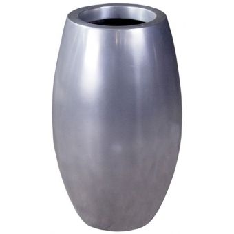 Phillips Collection Elonga Planter, Polished Aluminum, Small