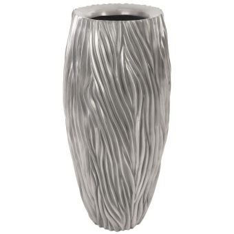 Phillips Collection Alon Planter, Polished Aluminium