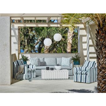 Universal Furniture Coastal Living Outdoor Siesta Key Slipcover Sofa Set - Special Order