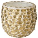 Phillips Collection Bubbles Planter, Brass, White, Large